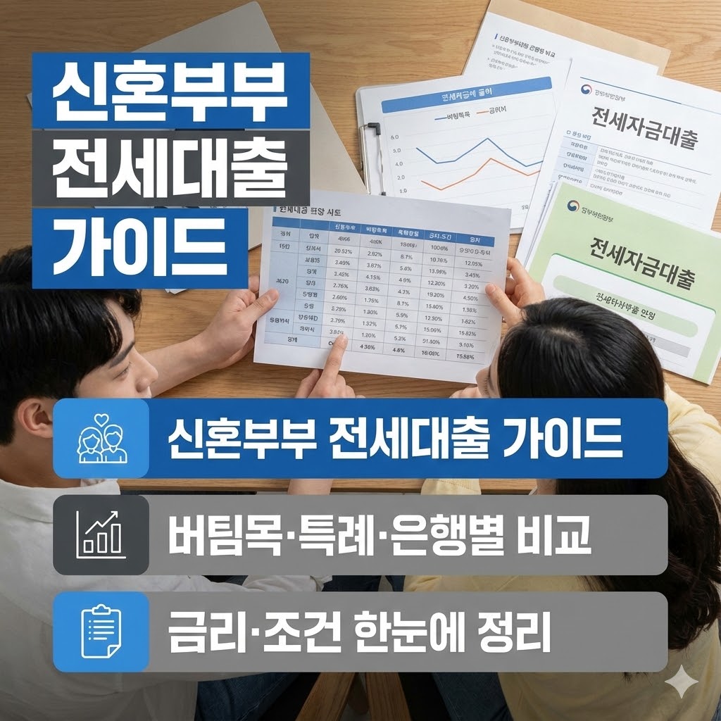 신혼부부 전세자금대출 가이드 — 인포그래픽 프롬프트 세트