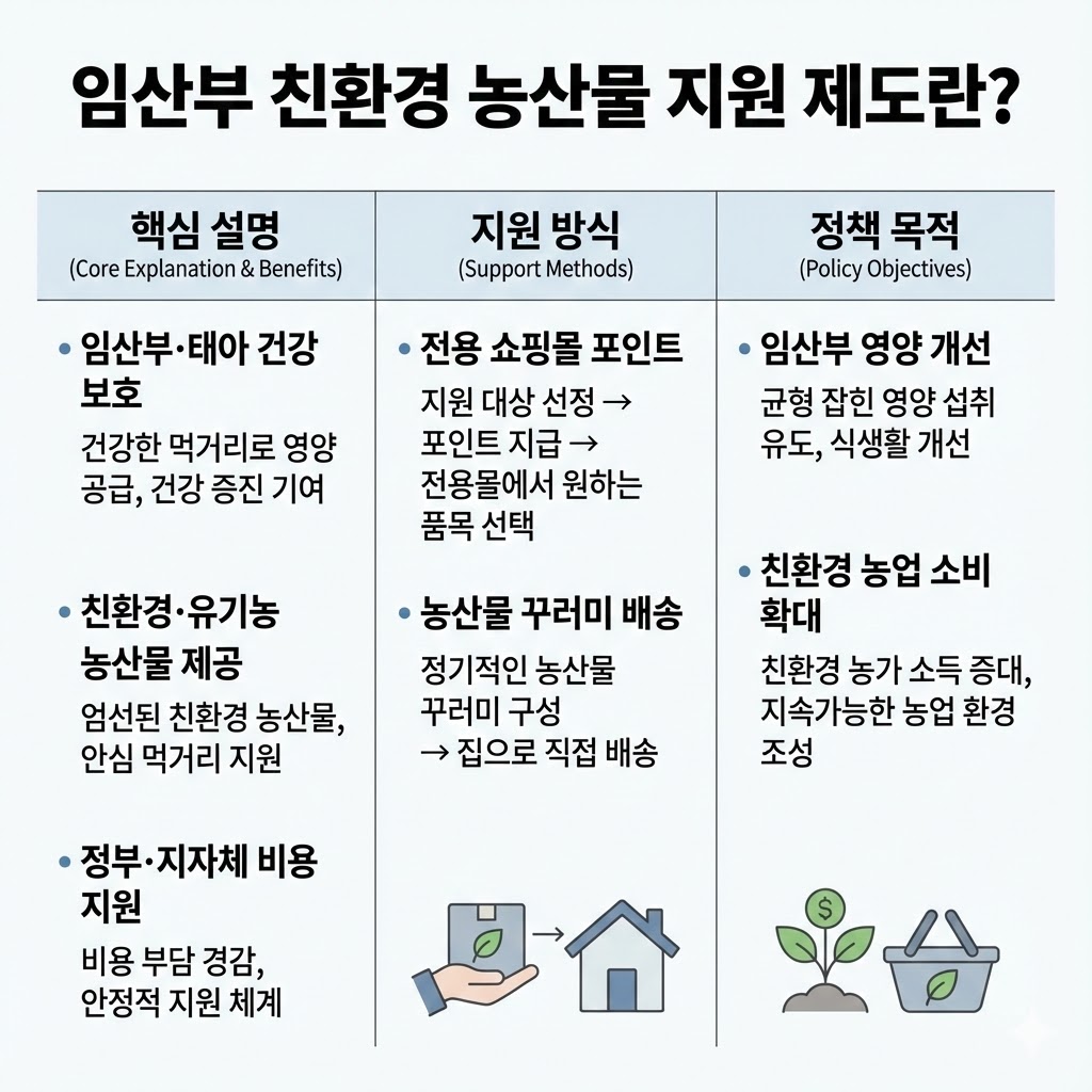 임산부 친환경 농산물 지원 제도 총정리 | 대상·금액·신청 방법 unnamed 34